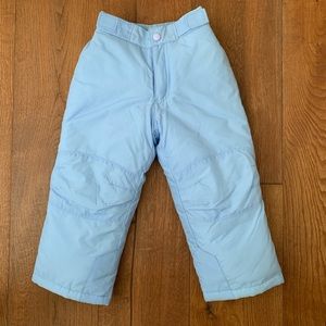 Kids ski pants. powder blue. Boy or girl